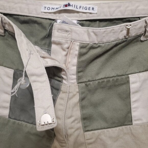 RARE Vintage 2000 Tommy Hilfiger Pants Rare Wide Leg Patchwork Panels - Picture 6 of 16